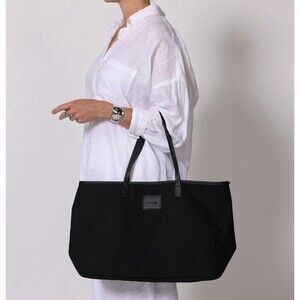 Cleobella Canvas Tote Black Large